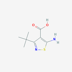 5-Amino-3-tert-butyl-1,2-thiazole-4-carboxylic acid