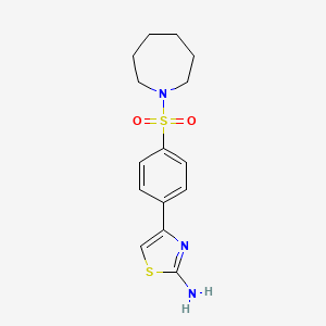 4-[4-(Azepan-1-ylsulfonyl)phenyl]-1,3-thiazol-2-amine