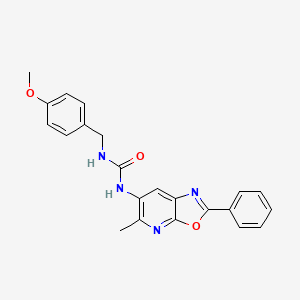 1-(4-Methoxybenzyl)-3-(5-methyl-2-phenyloxazolo[5,4-b]pyridin-6-yl)urea