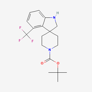 Tert-butyl 4-trifluoromethylspiro[indoline-3,4'-piperidine]-1'-carboxylate