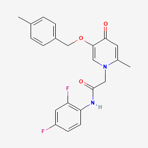 N-(2,4-difluorophenyl)-2-(2-methyl-5-((4-methylbenzyl)oxy)-4-oxopyridin-1(4H)-yl)acetamide