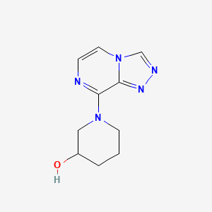 molecular formula C10H13N5O B3016658 1-{[1,2,4]Triazolo[4,3-a]pyrazin-8-yl}piperidin-3-ol CAS No. 1341835-26-4