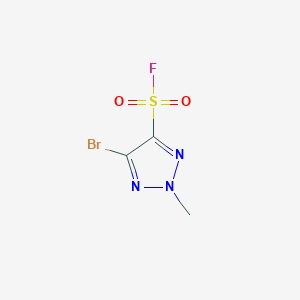 molecular formula C3H3BrFN3O2S B3016680 5-Bromo-2-methyltriazole-4-sulfonyl fluoride CAS No. 2470439-23-5
