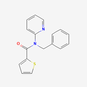 molecular formula C17H14N2OS B3016682 N-benzyl-N-(pyridin-2-yl)thiophene-2-carboxamide CAS No. 314768-41-7