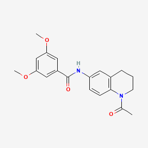 molecular formula C20H22N2O4 B3016694 N-(1-acetyl-1,2,3,4-tetrahydroquinolin-6-yl)-3,5-dimethoxybenzamide CAS No. 941959-98-4
