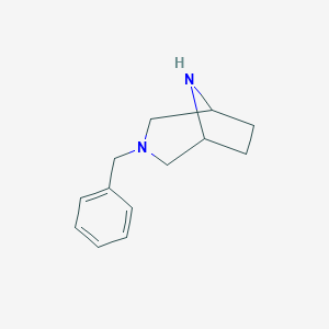 molecular formula C13H18N2 B030167 3-Benzyl-3,8-diazabicyclo[3.2.1]octane CAS No. 67571-90-8