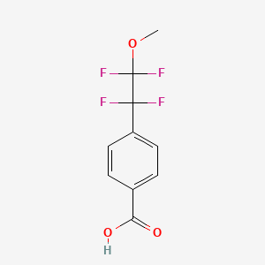 molecular formula C10H8F4O3 B3016705 4-(1,1,2,2-Tetrafluoro-2-methoxyethyl)benzoic acid CAS No. 2193058-79-4