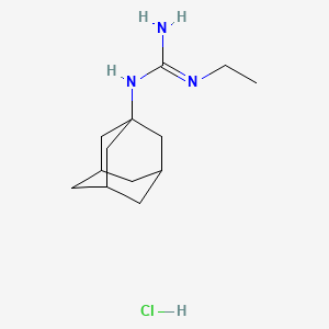 molecular formula C13H24ClN3 B3016733 N-(adamantan-1-yl)-N'-ethylguanidine hydrochloride CAS No. 23166-32-7