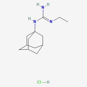 molecular formula C13H24ClN3 B3016733 1-(Adamantan-1-yl)-3-ethylguanidine hydrochloride CAS No. 23166-32-7