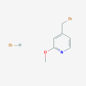 molecular formula C7H9Br2NO B3016738 4-(溴甲基)-2-甲氧基吡啶氢溴酸盐 CAS No. 2288708-87-0