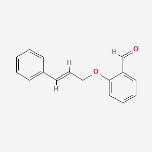 molecular formula C16H14O2 B3016807 2-{[(2E)-3-苯基丙-2-烯基]氧基}苯甲醛 CAS No. 28809-06-5