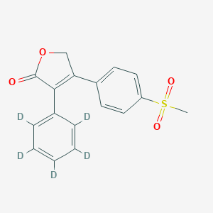 molecular formula C₁₇H₉D₅O₄S B030169 Rofecoxib-d5 CAS No. 544684-93-7