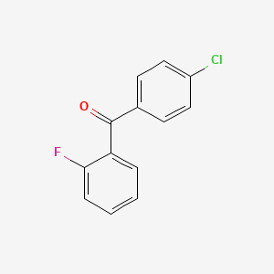 molecular formula C13H8ClFO B3016908 (4-Chlorophenyl)(2-fluorophenyl)methanone CAS No. 59396-44-0