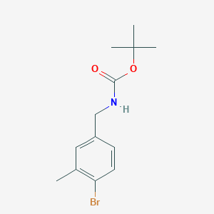 molecular formula C13H18BrNO2 B3016968 N-Boc-4-bromo-3-methyl-benzylamine CAS No. 1220039-91-7