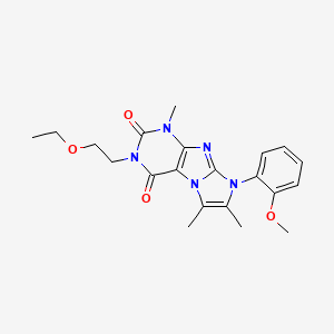 3-(2-Ethoxyethyl)-8-(2-methoxyphenyl)-1,6,7-trimethyl-1,3,5-trihydro-4-imidazo lino[1,2-h]purine-2,4-dione