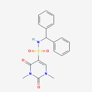 N-benzhydryl-1,3-dimethyl-2,4-dioxopyrimidine-5-sulfonamide