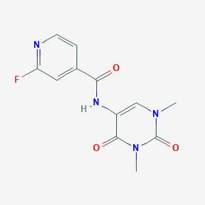 molecular formula C12H11FN4O3 B3016996 N-(1,3-Dimethyl-2,4-dioxopyrimidin-5-YL)-2-fluoropyridine-4-carboxamide CAS No. 1436172-30-3