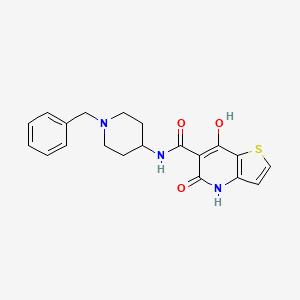 molecular formula C20H21N3O3S B3017034 N-(1-benzylpiperidin-4-yl)-7-hydroxy-5-oxo-4H,5H-thieno[3,2-b]pyridine-6-carboxamide CAS No. 1251556-30-5