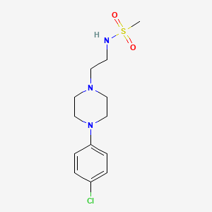 molecular formula C13H20ClN3O2S B3017054 N-(2-(4-(4-chlorophenyl)piperazin-1-yl)ethyl)methanesulfonamide CAS No. 1211159-79-3
