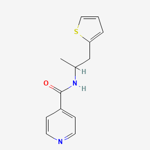 N-(1-(thiophen-2-yl)propan-2-yl)isonicotinamide