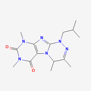 3,4,7,9-tetramethyl-1-(2-methylpropyl)-4H-purino[8,7-c][1,2,4]triazine-6,8-dione