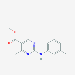 Ethyl 4-methyl-2-[(3-methylphenyl)amino]pyrimidine-5-carboxylate