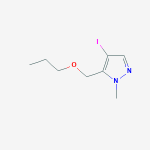 4-iodo-1-methyl-5-(propoxymethyl)-1H-pyrazole