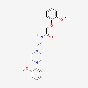 2-(2-methoxyphenoxy)-N-(2-(4-(2-methoxyphenyl)piperazin-1-yl)ethyl)acetamide