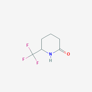 molecular formula C6H8F3NO B3017155 6-(Trifluoromethyl)piperidin-2-one CAS No. 1394040-82-4