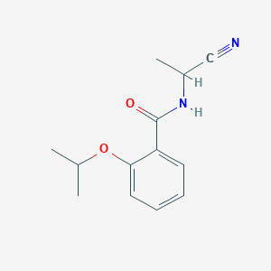 molecular formula C13H16N2O2 B3017157 N-(1-Cyanoethyl)-2-propan-2-yloxybenzamide CAS No. 1385337-35-8