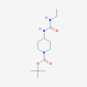 molecular formula C13H25N3O3 B3017193 tert-Butyl 4-(3-ethylureido)piperidine-11-carboxylate CAS No. 1233952-68-5
