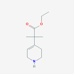 Ethyl 2-methyl-2-(1,2,3,6-tetrahydropyridin-4-yl)propanoate
