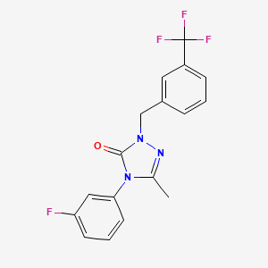 4-(3-fluorophenyl)-5-methyl-2-[3-(trifluoromethyl)benzyl]-2,4-dihydro-3H-1,2,4-triazol-3-one