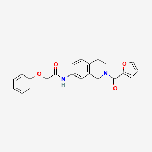 N-(2-(furan-2-carbonyl)-1,2,3,4-tetrahydroisoquinolin-7-yl)-2-phenoxyacetamide
