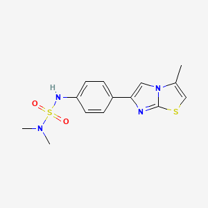 B3017264 6-[4-(Dimethylsulfamoylamino)phenyl]-3-methylimidazo[2,1-b][1,3]thiazole CAS No. 893981-93-6