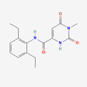 molecular formula C16H19N3O3 B3017268 N-(2,6-diethylphenyl)-6-hydroxy-1-methyl-2-oxo-1,2-dihydro-4-pyrimidinecarboxamide CAS No. 338774-87-1