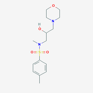 molecular formula C15H24N2O4S B3017283 N-(2-hydroxy-3-morpholinopropyl)-N,4-dimethylbenzenesulfonamide CAS No. 1216828-90-8