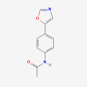 molecular formula C11H10N2O2 B3017297 N-[4-(1,3-oxazol-5-yl)phenyl]acetamide CAS No. 1017-14-7
