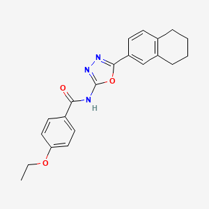 4-ethoxy-N-[5-(5,6,7,8-tetrahydronaphthalen-2-yl)-1,3,4-oxadiazol-2-yl]benzamide