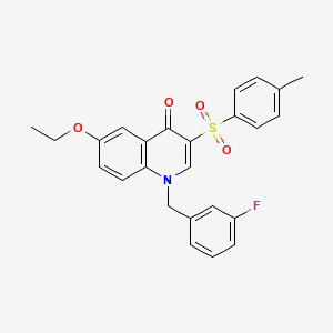 6-ethoxy-1-(3-fluorobenzyl)-3-tosylquinolin-4(1H)-one