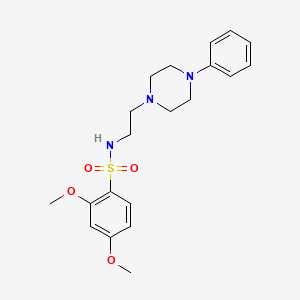 2,4-dimethoxy-N-(2-(4-phenylpiperazin-1-yl)ethyl)benzenesulfonamide