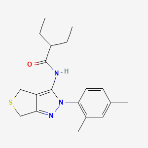 molecular formula C19H25N3OS B3017312 N-[2-(2,4-dimethylphenyl)-2H,4H,6H-thieno[3,4-c]pyrazol-3-yl]-2-ethylbutanamide CAS No. 396723-91-4