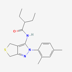 N-[2-(2,4-dimethylphenyl)-4,6-dihydrothieno[3,4-c]pyrazol-3-yl]-2-ethylbutanamide