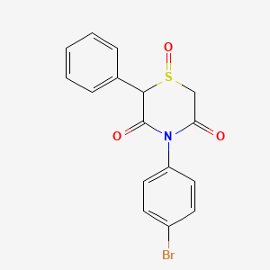 4-(4-Bromophenyl)-2-phenyl-1lambda~4~,4-thiazinane-1,3,5-trione