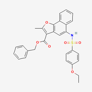 Benzyl 5-(4-ethoxyphenylsulfonamido)-2-methylnaphtho[1,2-b]furan-3-carboxylate