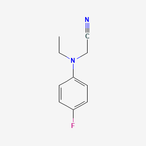 molecular formula C10H11FN2 B3017344 2-[Ethyl(4-fluorophenyl)amino]acetonitrile CAS No. 1247196-05-9
