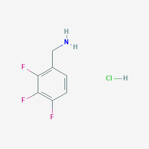molecular formula C7H7ClF3N B3017359 (2,3,4-Trifluorophenyl)methanamine;hydrochloride CAS No. 2567497-10-1