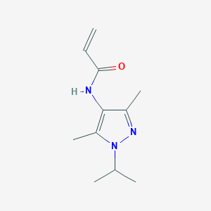 molecular formula C11H17N3O B3017470 N-(3,5-dimethyl-1-propan-2-ylpyrazol-4-yl)prop-2-enamide CAS No. 1184475-62-4