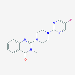 2-[4-(5-Fluoropyrimidin-2-yl)piperazin-1-yl]-3-methylquinazolin-4-one
