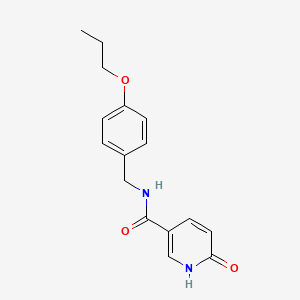 6-oxo-N-(4-propoxybenzyl)-1,6-dihydropyridine-3-carboxamide